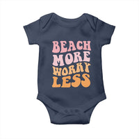 Beach More Worry Less Baby Onesie Boho Summer Vacation