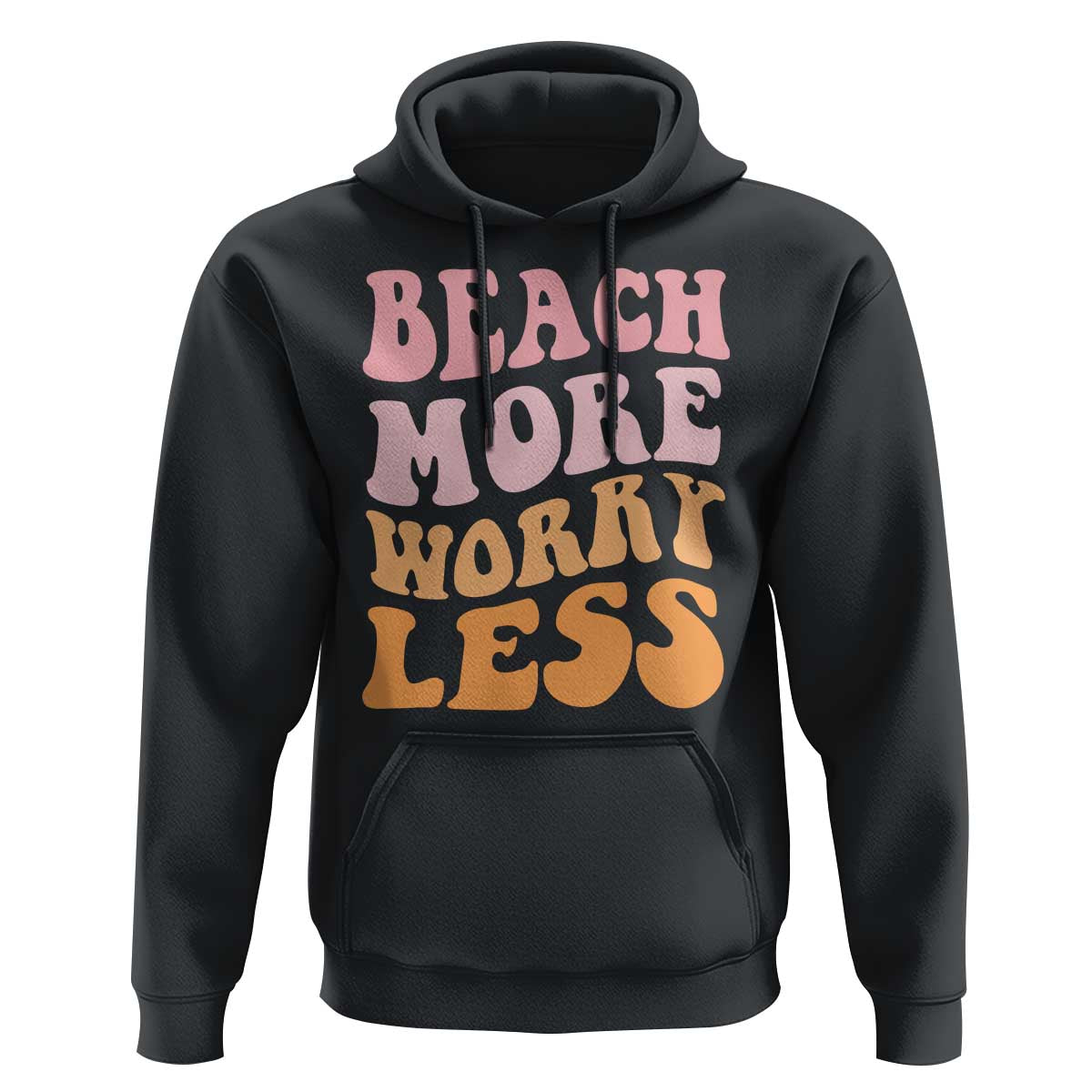 Beach More Worry Less Hoodie Boho Summer Vacation