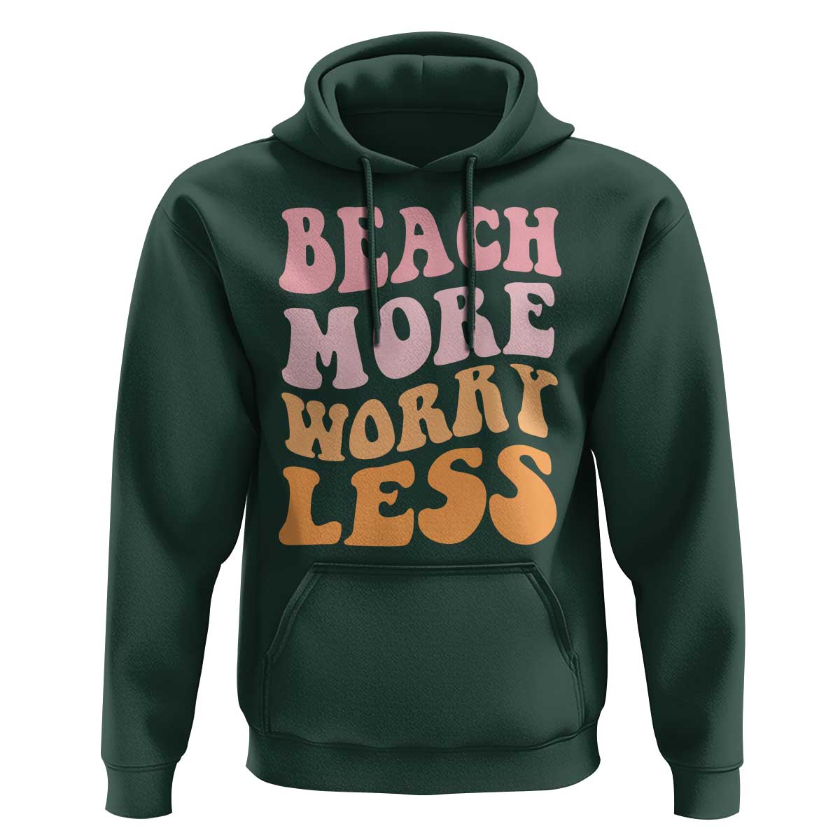 Beach More Worry Less Hoodie Boho Summer Vacation