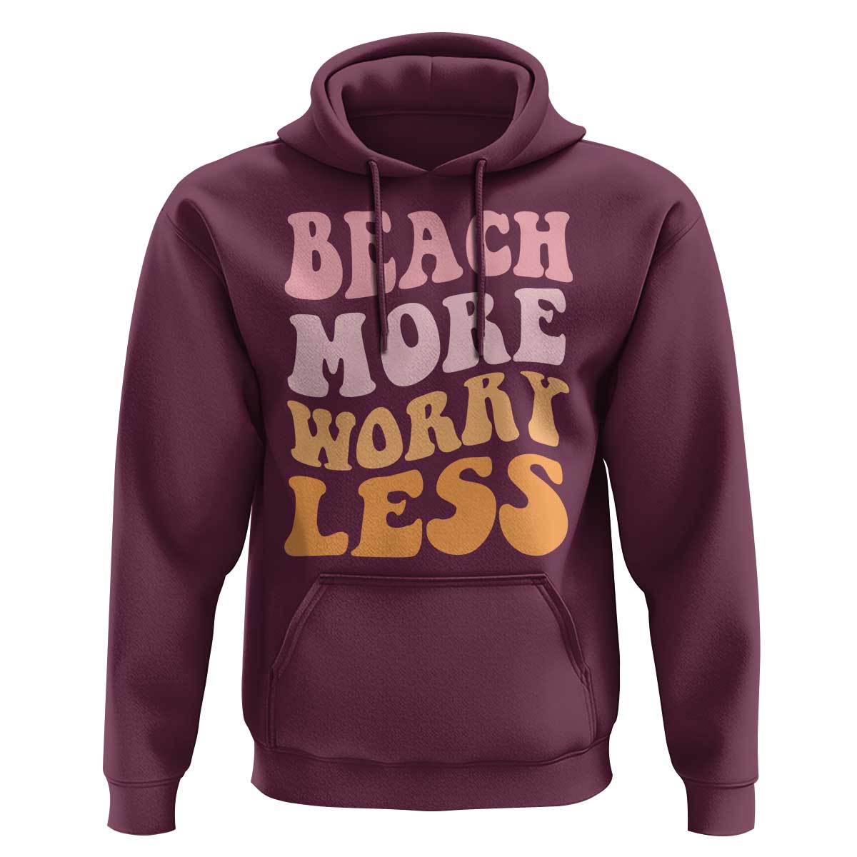 Beach More Worry Less Hoodie Boho Summer Vacation