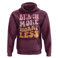 Beach More Worry Less Hoodie Boho Summer Vacation