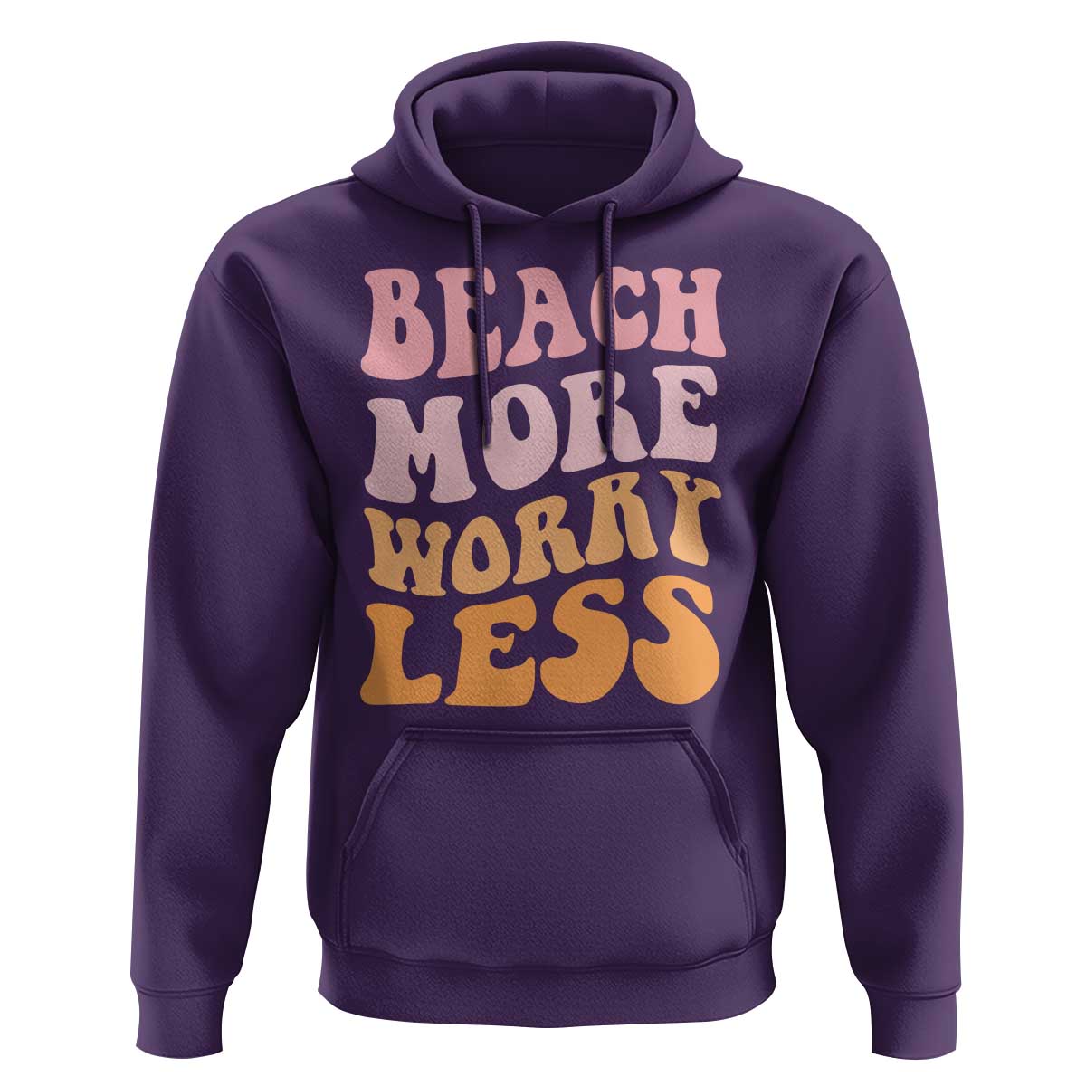 Beach More Worry Less Hoodie Boho Summer Vacation