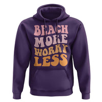 Beach More Worry Less Hoodie Boho Summer Vacation
