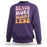 Beach More Worry Less Sweatshirt Boho Summer Vacation