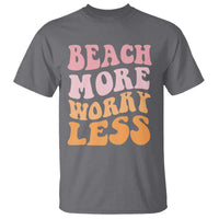 Beach More Worry Less T Shirt Boho Summer Vacation