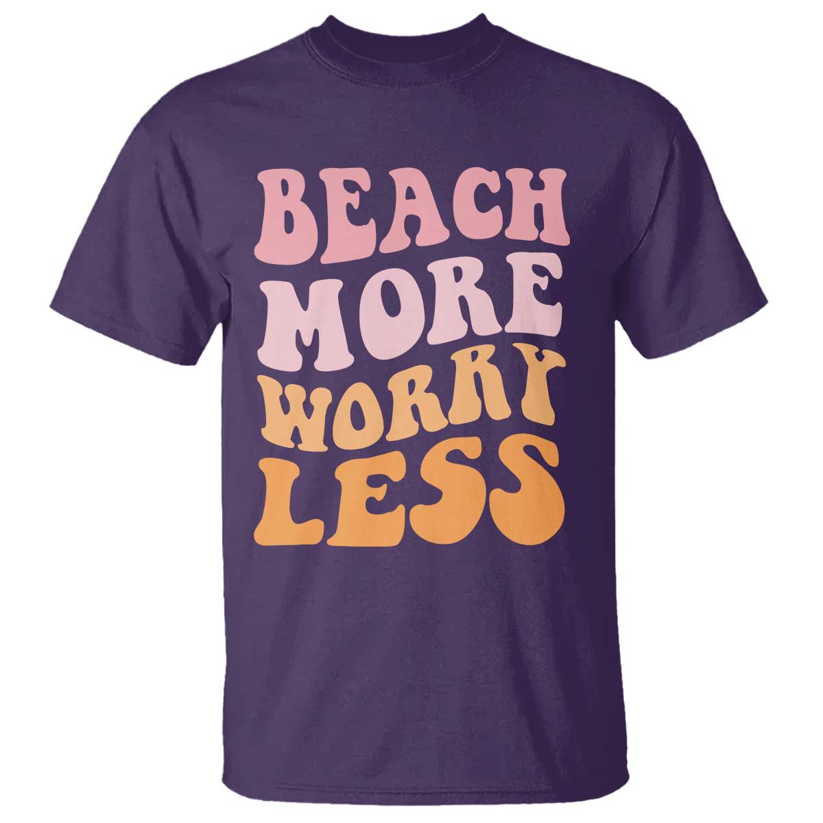 Beach More Worry Less T Shirt Boho Summer Vacation