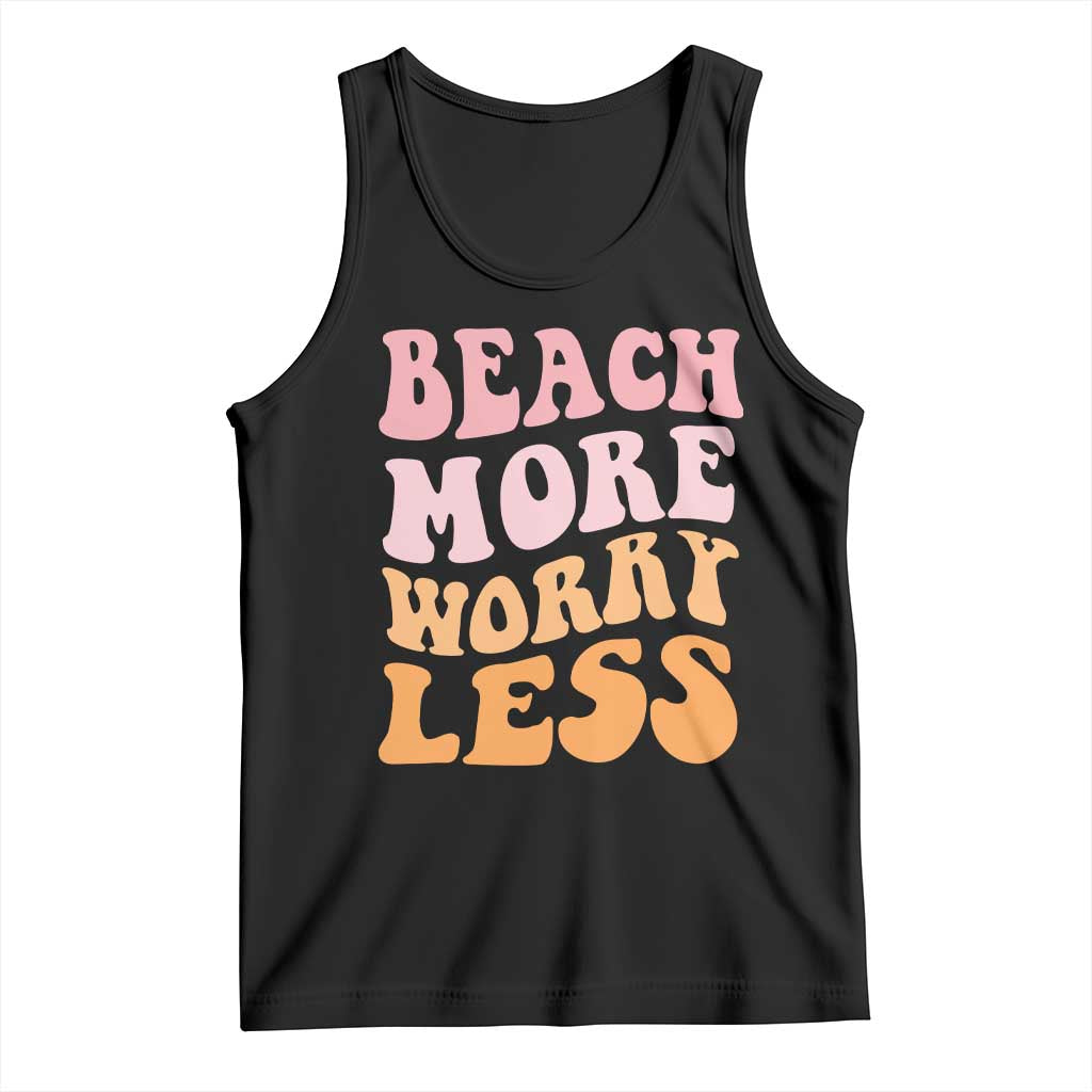 Beach More Worry Less Tank Top Boho Summer Vacation