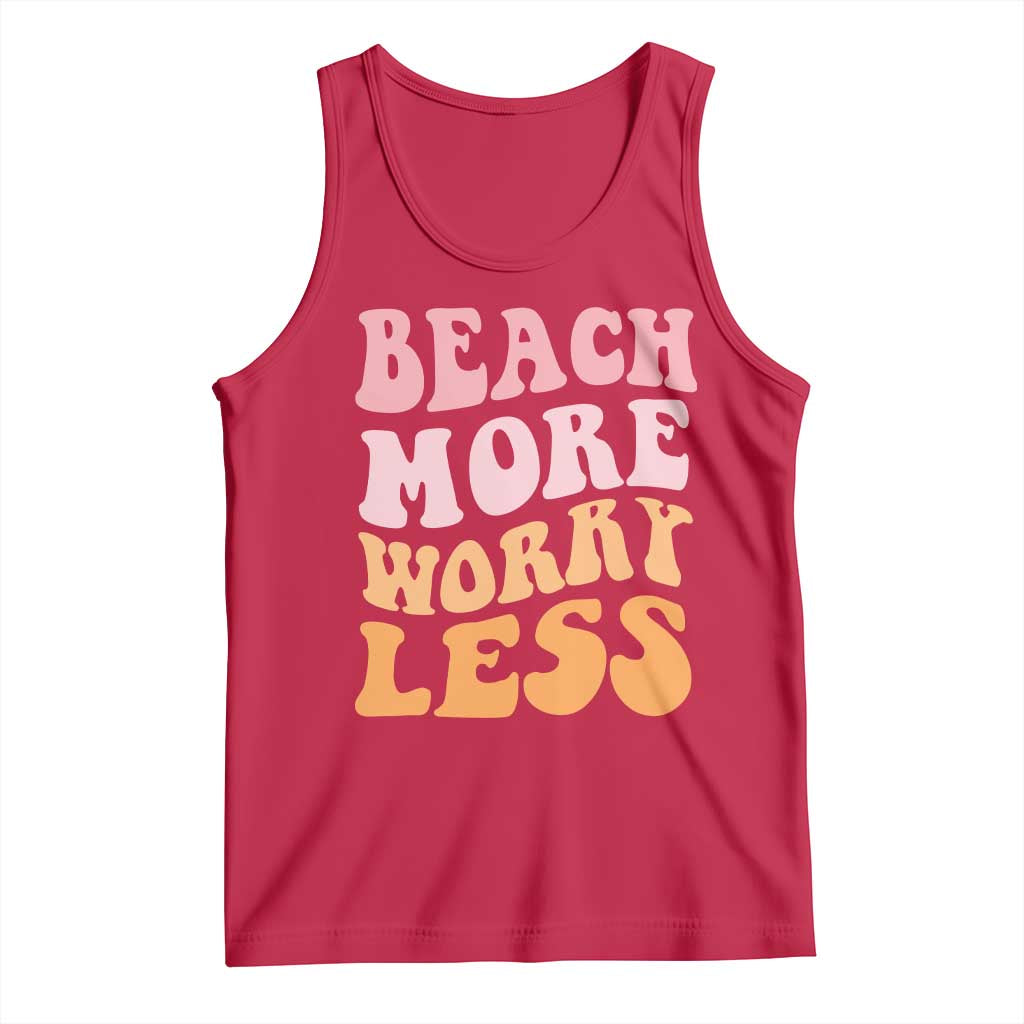 Beach More Worry Less Tank Top Boho Summer Vacation