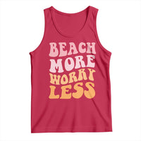 Beach More Worry Less Tank Top Boho Summer Vacation