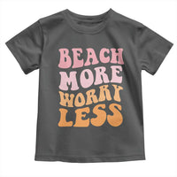 Beach More Worry Less Toddler T Shirt Boho Summer Vacation