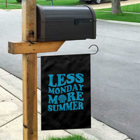Less Monday More Summer Garden Flag Retro Beach Seashell Graphic