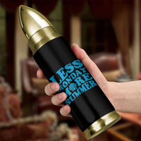 Less Monday More Summer Bullet Tumbler Retro Beach Seashell Graphic