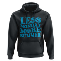 Less Monday More Summer Hoodie Retro Beach Seashell Graphic