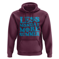 Less Monday More Summer Hoodie Retro Beach Seashell Graphic
