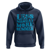 Less Monday More Summer Hoodie Retro Beach Seashell Graphic