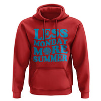 Less Monday More Summer Hoodie Retro Beach Seashell Graphic