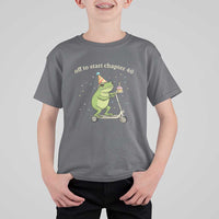 Off To Start Chapter 40 T Shirt For Kid Funny Frog Scooter 40th Birthday Gift