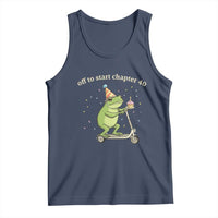 Off To Start Chapter 40 Tank Top Funny Frog Scooter 40th Birthday Gift