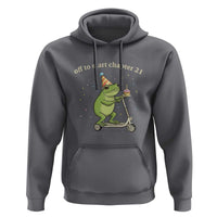Off To Start Chapter 21 Hoodie Funny Frog Scooter 21st Birthday Gift