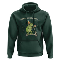 Off To Start Chapter 21 Hoodie Funny Frog Scooter 21st Birthday Gift