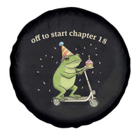 Off To Start Chapter 18 Spare Tire Cover Funny Frog Scooter 18th Birthday Gift