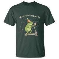 Off To Start Chapter 18 T Shirt Funny Frog Scooter 18th Birthday Gift