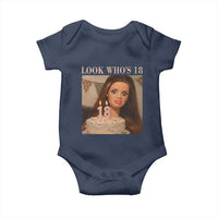 Look Who's 18 Baby Onesie Funny Birthday Doll Face Meme