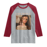 Look Who's 18 Raglan Shirt Funny Birthday Doll Face Meme
