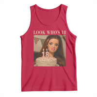 Look Who's 18 Tank Top Funny Birthday Doll Face Meme
