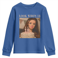 Look Who's 18 Youth Sweatshirt Funny Birthday Doll Face Meme