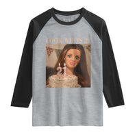 Look Who's 21 Raglan Shirt Funny Birthday Doll Face Meme