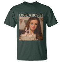 Look Who's 21 T Shirt Funny Birthday Doll Face Meme