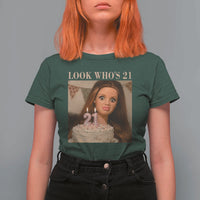 Look Who's 21 T Shirt For Women Funny Birthday Doll Face Meme