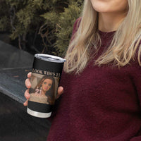 Look Who's 21 Tumbler Cup Funny Birthday Doll Face Meme