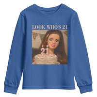 Look Who's 21 Youth Sweatshirt Funny Birthday Doll Face Meme