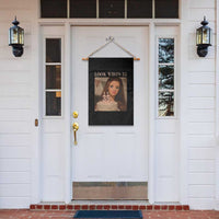 Look Who's 35 Garden Flag Funny Birthday Doll Face Meme