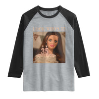 Look Who's 35 Raglan Shirt Funny Birthday Doll Face Meme