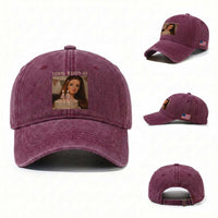 Look Who's 40 Washed Cotton Baseball Cap Funny Birthday Doll Face Meme