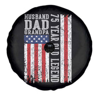 Husband Dad Grandpa 75 Year Old Legend Spare Tire Cover American Flag Birthday Gift