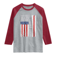 Husband Dad Grandpa 75 Year Old Legend Raglan Shirt American Flag Birthday Gift