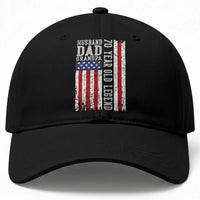 Husband Dad Grandpa 70 Year Old Legend Baseball Cap American Flag Birthday Gift