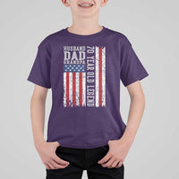 Husband Dad Grandpa 70 Year Old Legend T Shirt For Kid American Flag Birthday Gift