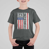 Husband Dad Grandpa 65 Year Old Legend T Shirt For Kid American Flag Birthday Gift