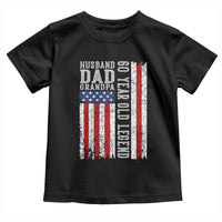 Husband Dad Grandpa 60 Year Old Legend Toddler T Shirt American Flag Birthday Gift