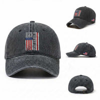 Husband Dad Grandpa 60 Year Old Legend Washed Cotton Baseball Cap American Flag Birthday Gift
