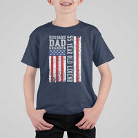 Husband Dad Grandpa 55 Year Old Legend T Shirt For Kid American Flag Birthday Gift