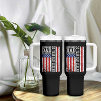 Husband Dad Grandpa 55 Year Old Legend Tumbler With Handle American Flag Birthday Gift