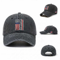 Husband Dad Grandpa 55 Year Old Legend Washed Cotton Baseball Cap American Flag Birthday Gift