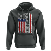 Husband Dad Grandpa 50 Year Old Legend Hoodie American Flag Birthday Gift