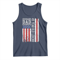 Husband Dad Grandpa 45 Year Old Legend Tank Top American Flag Birthday Gift